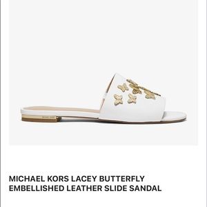 Michael Kors Lacey Butterfly Sandal White sz 7